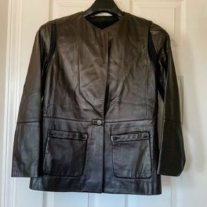 Super Soft 2 Piece Lambskin Leather Brown Jacket
